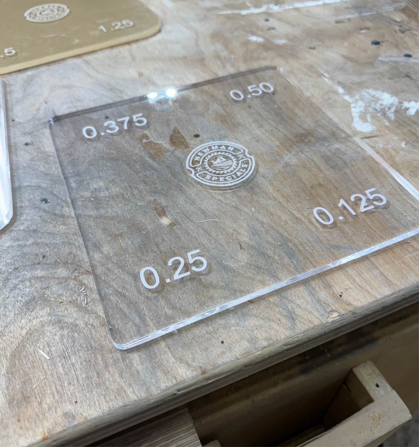 Corner template set with multiple curves