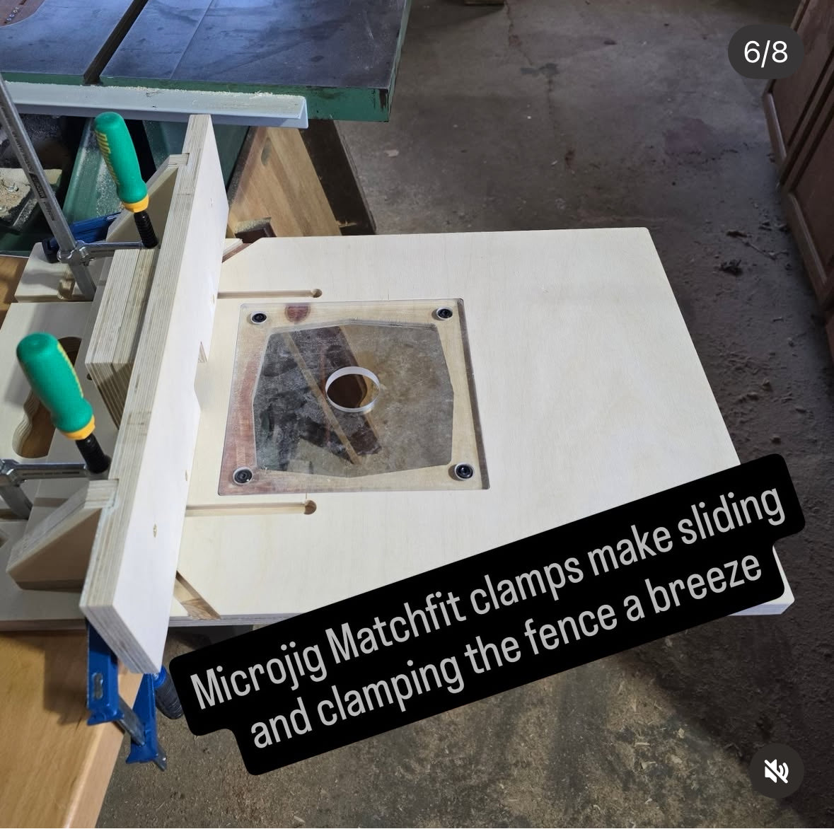 Router table and fence for full sized router - Small shop version