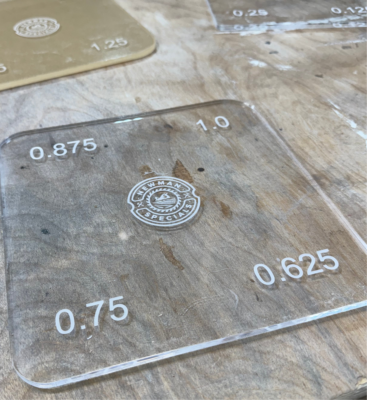Corner template set with multiple curves