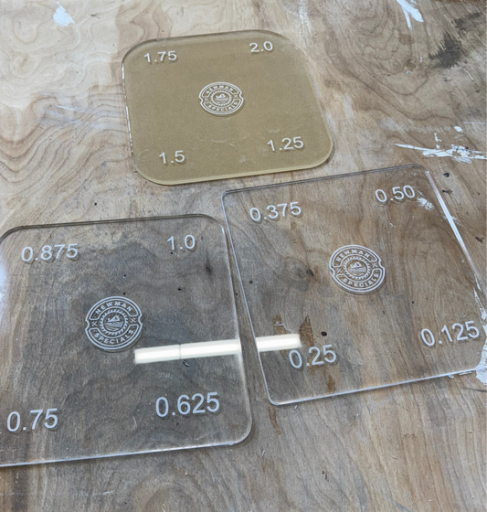 Corner template set with multiple curves