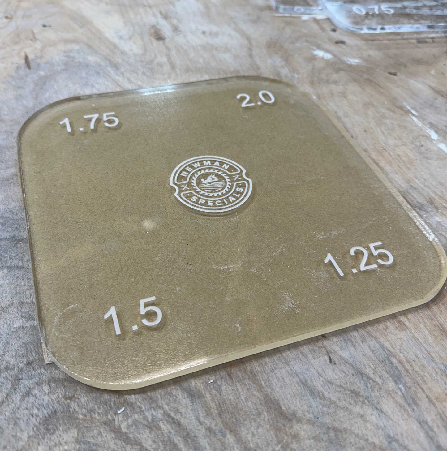Corner template set with multiple curves