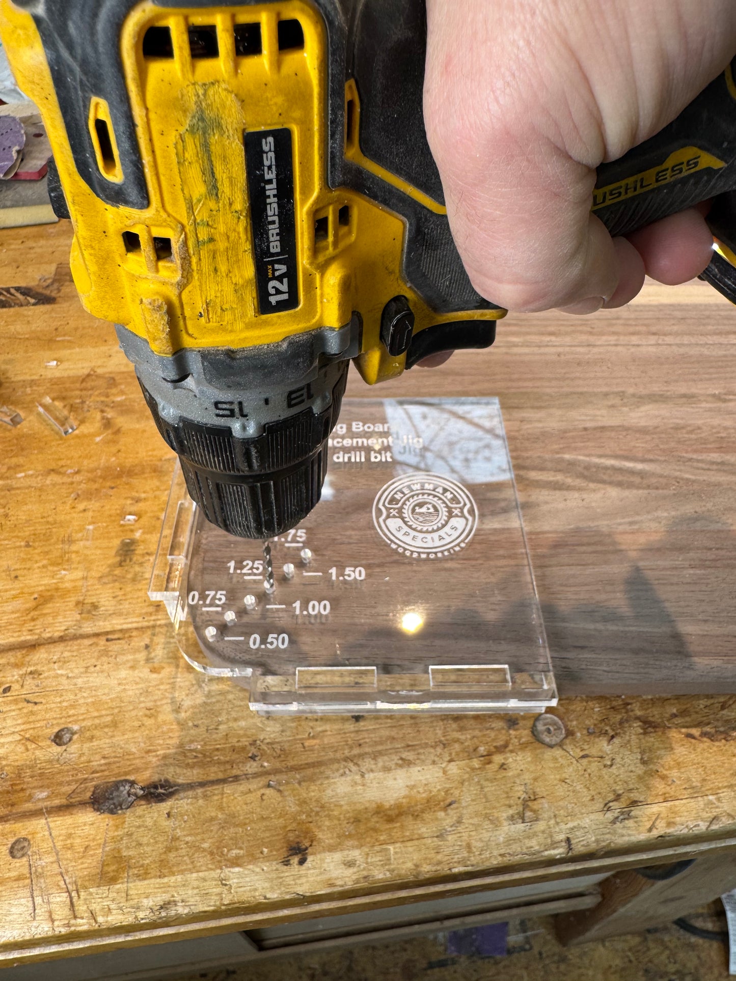 Cutting Board Foot Hole jig