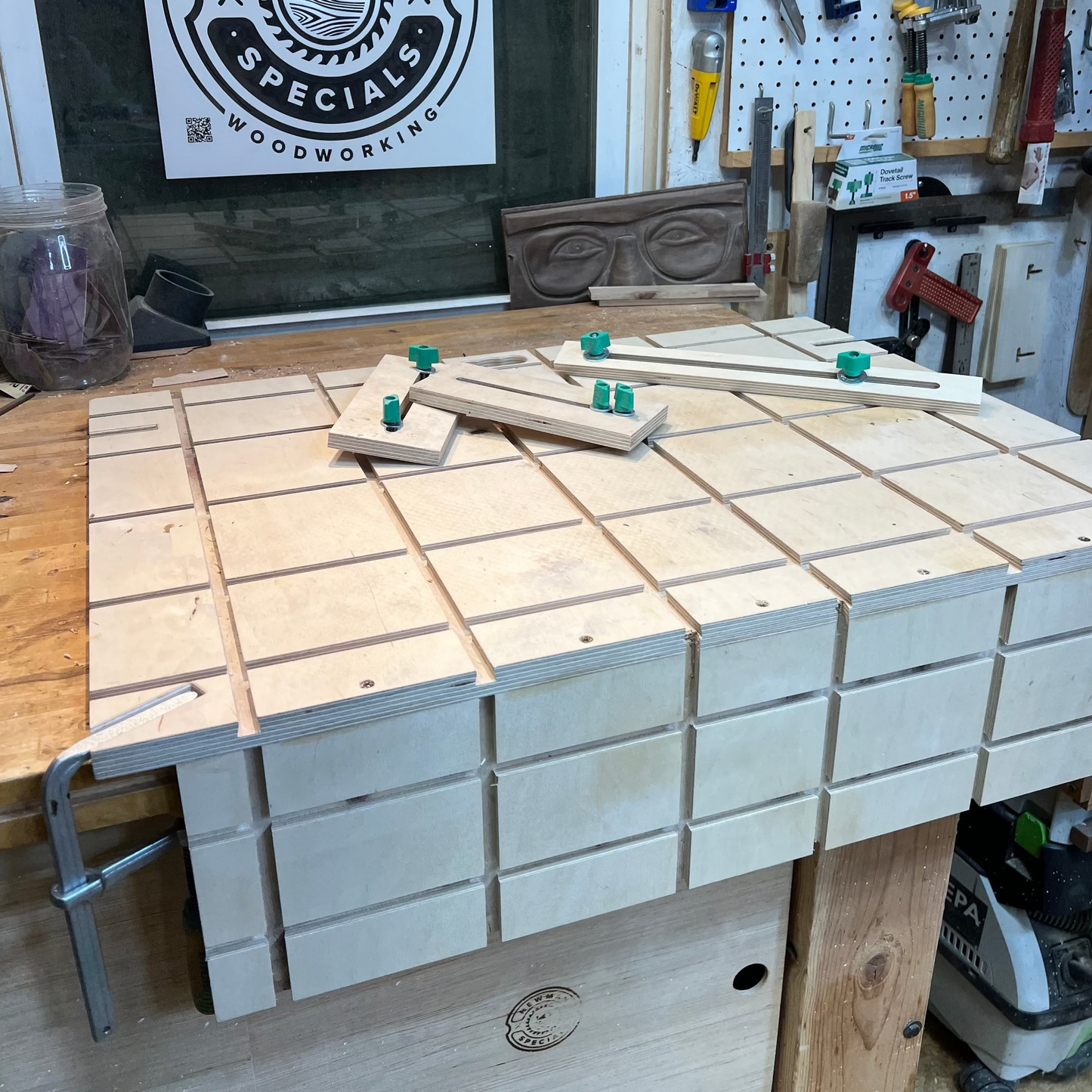 BenchTopper clamping jig for use with MatchFit dovetail clamps – Newman ...