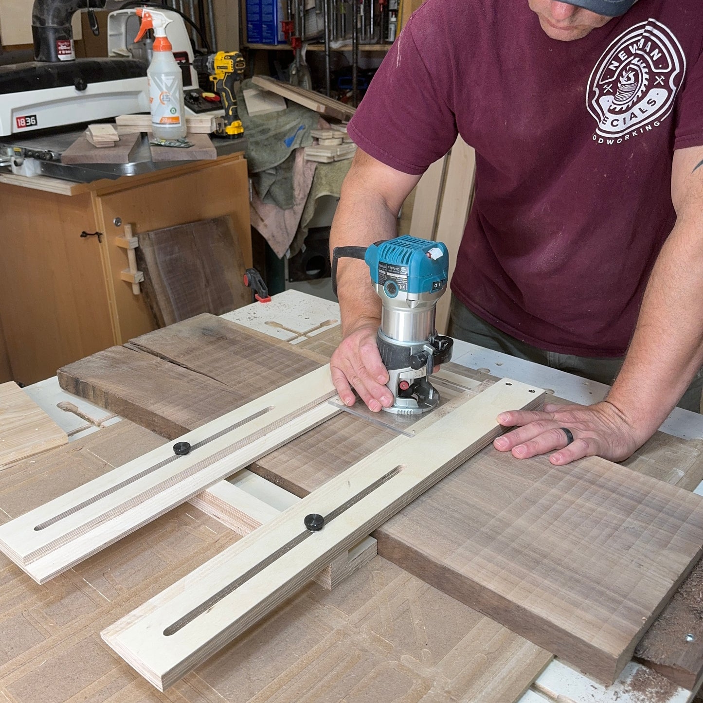 The Big Trim - Router Flattening jig