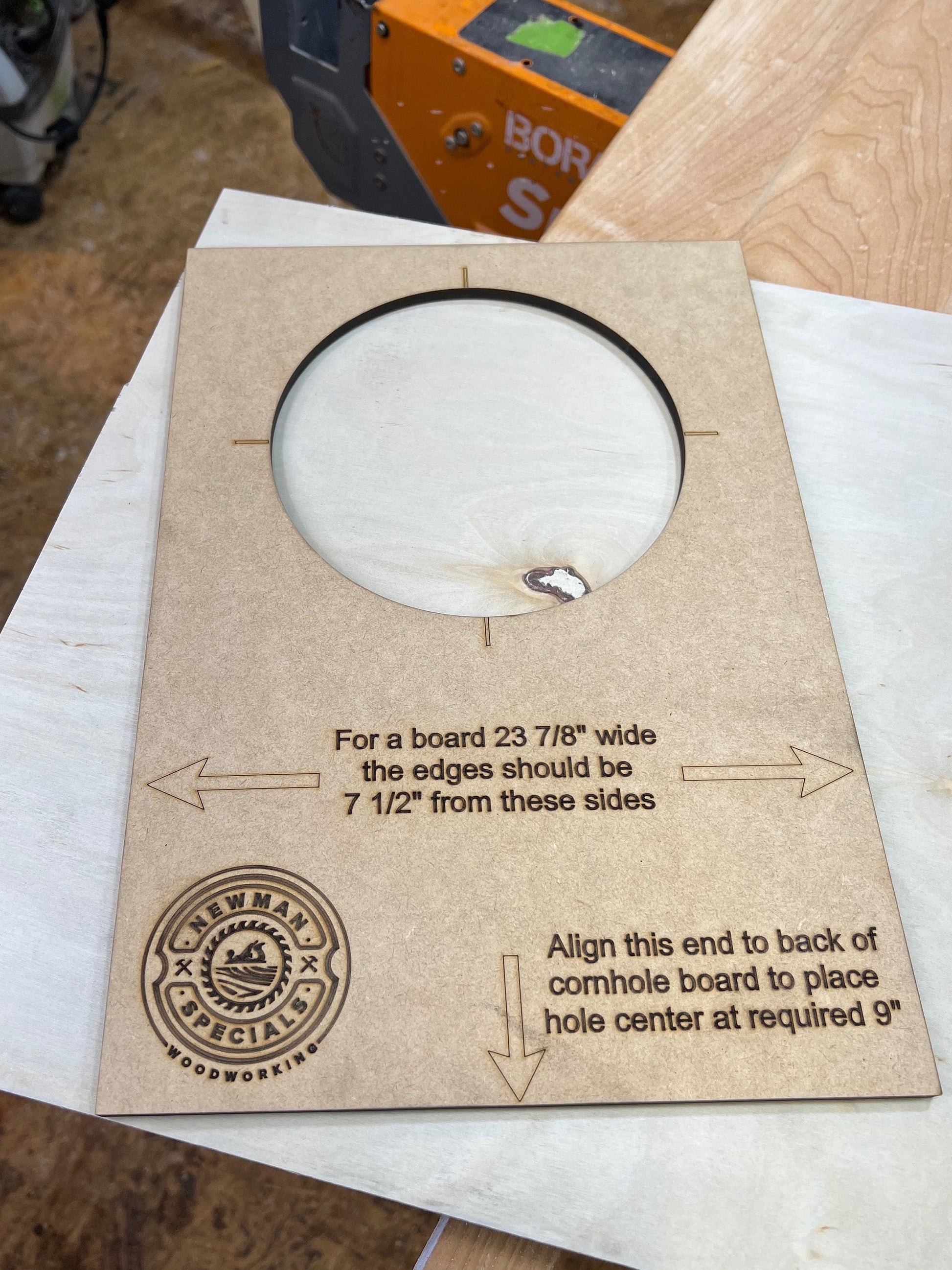 cornhole board template